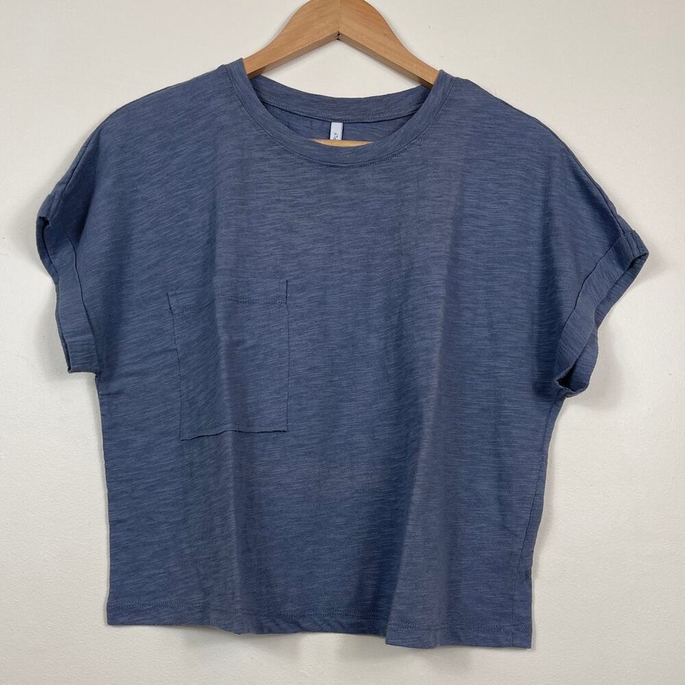 New Z Supply Keeley Crew Tee in Jet Set Grey Women's Size L - Picture 1 of 8